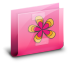 Folder Flower Pink Icon 72x72 png